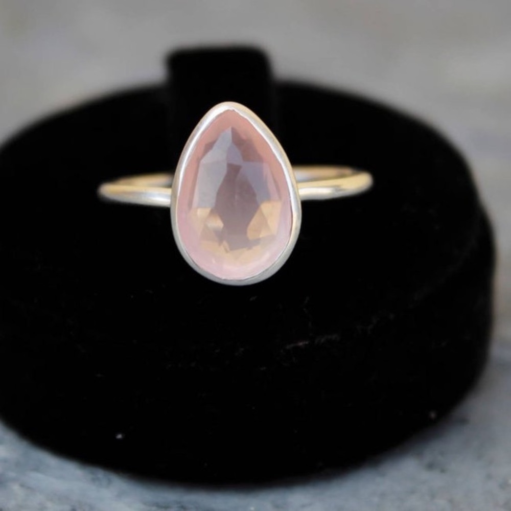 Sterling Silver/Rose Quartz Ring